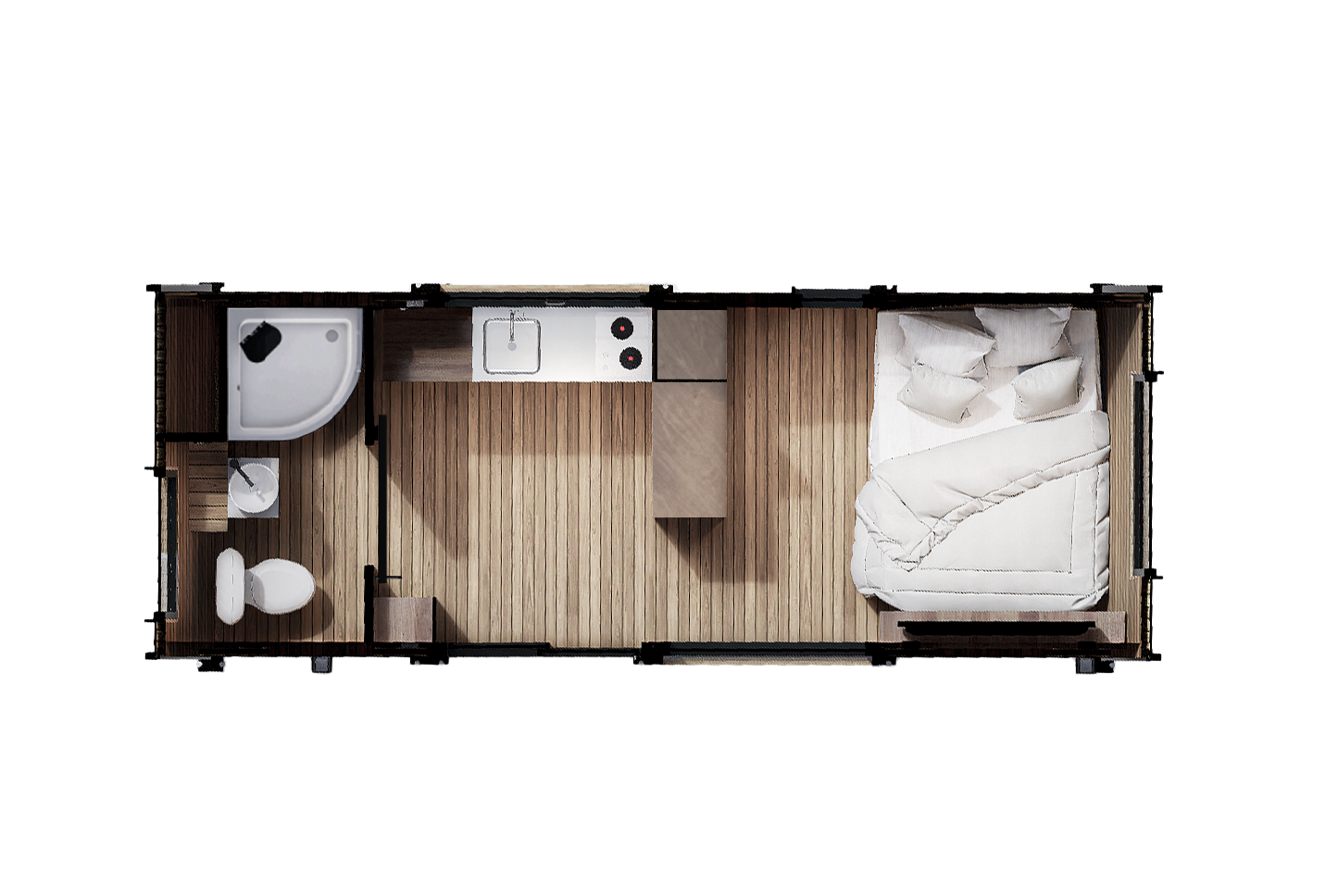 Planta arquitectónica del modelo Suite Boutique
